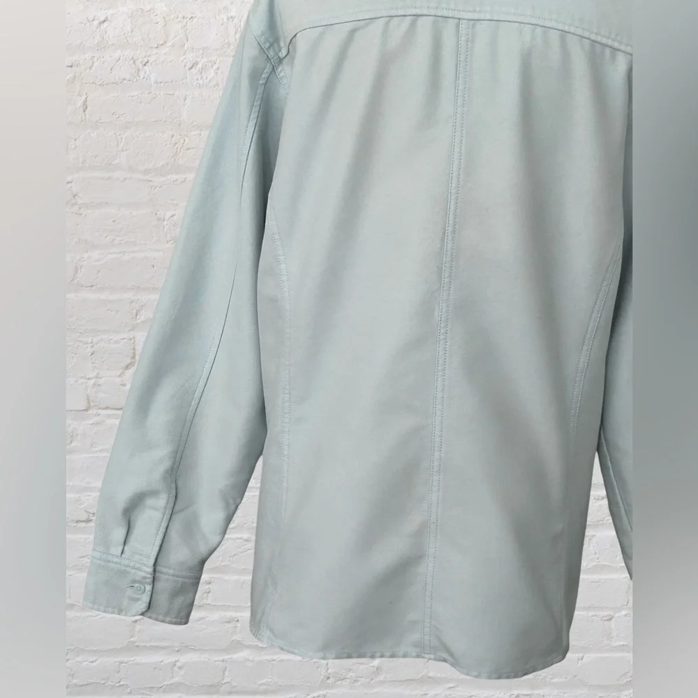 Eddie Bauer Womens Blue Flannel Button Up Shirt Sz XXL Chore Barn Farm Country - Picture 9 of 13